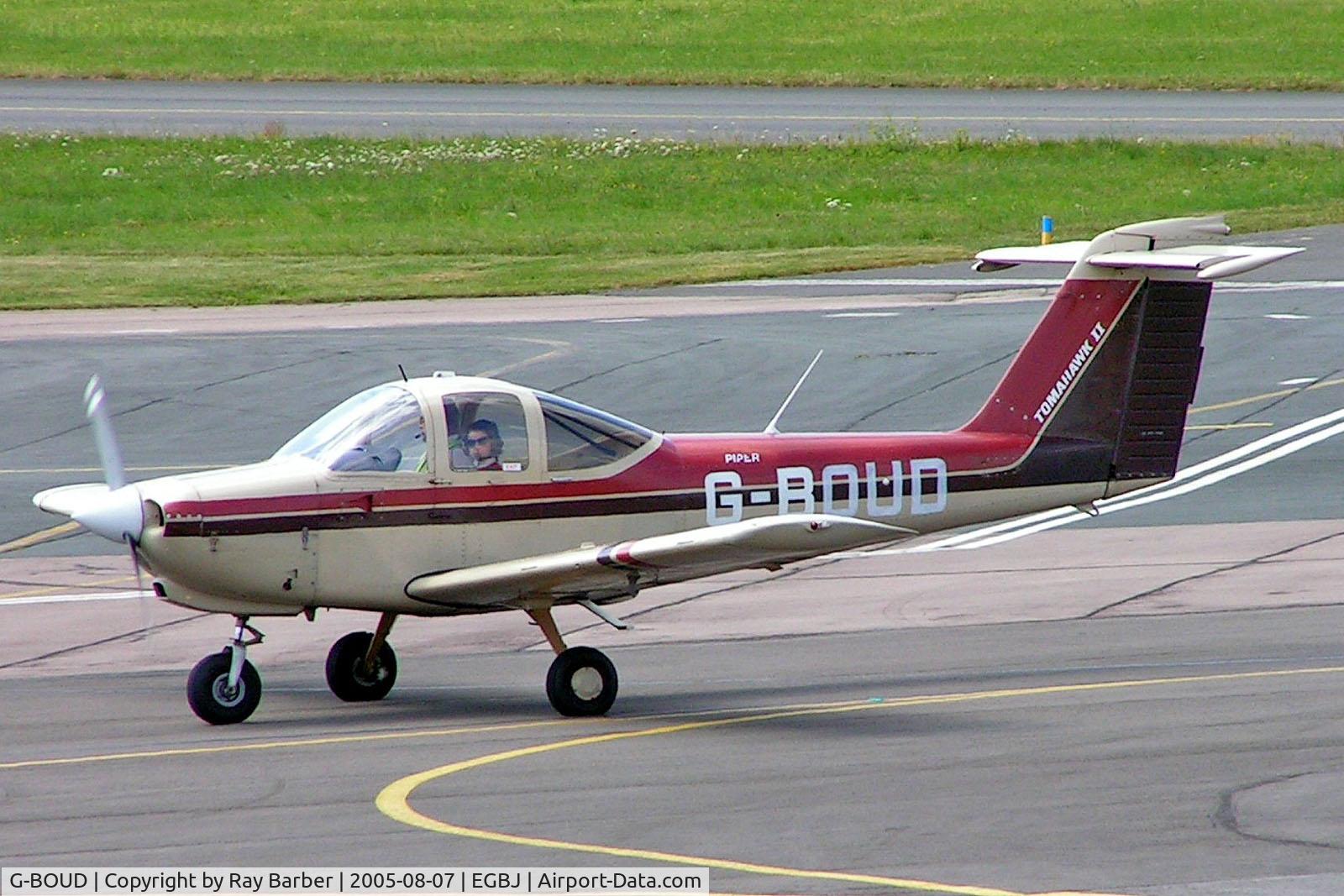 G-BOUD, 1982 Piper PA-38-112 Tomahawk Tomahawk C/N 38-82A0017, Piper PA-38-112 Tomahawk [38-82A0017] Staverton~G 07/08/2005