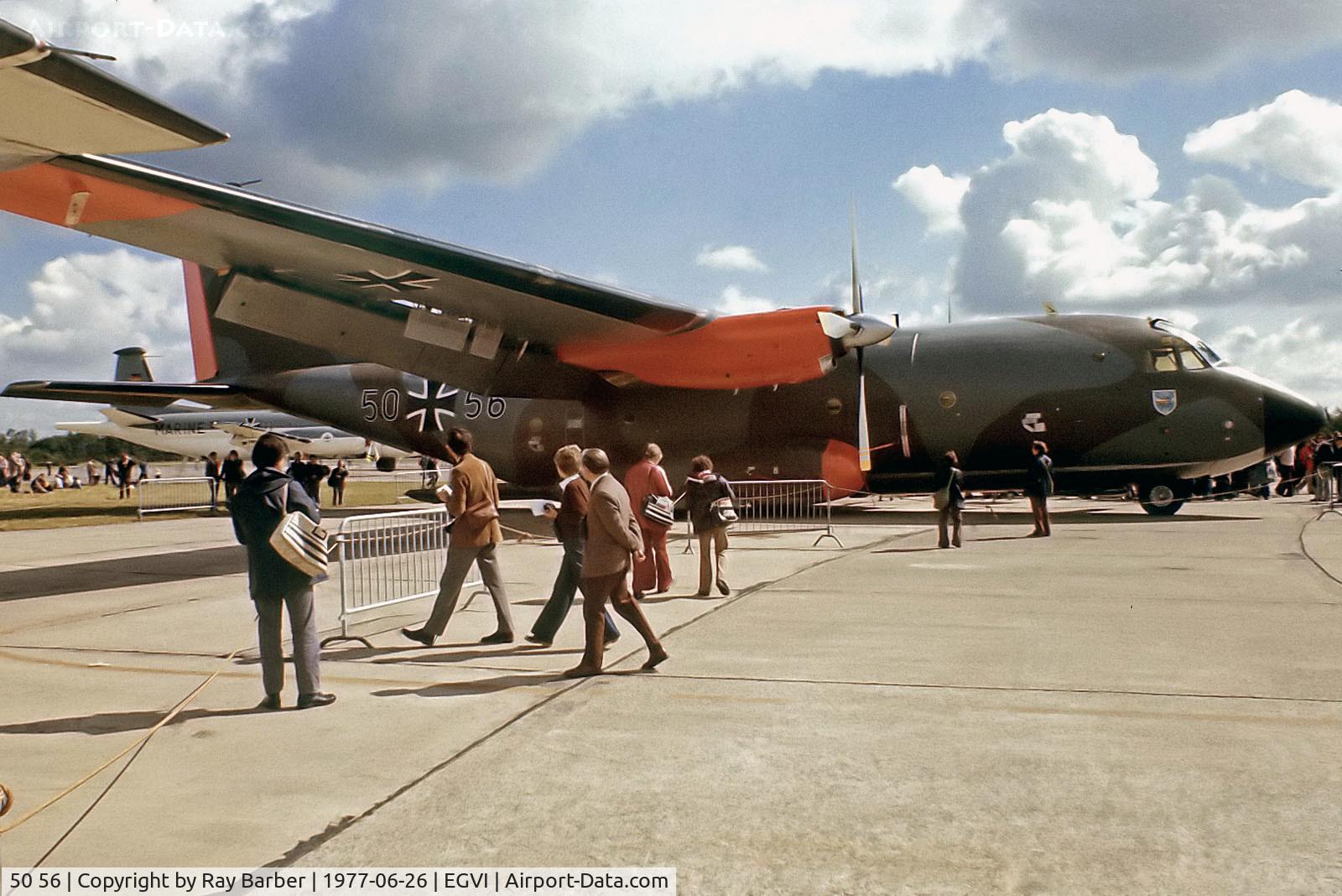 50 56, Transall C-160D C/N D78, Aerospatiale C-160D Transall [78] (German Air Force) RAF Greenham Common~G 26/06/1977. From a slide.