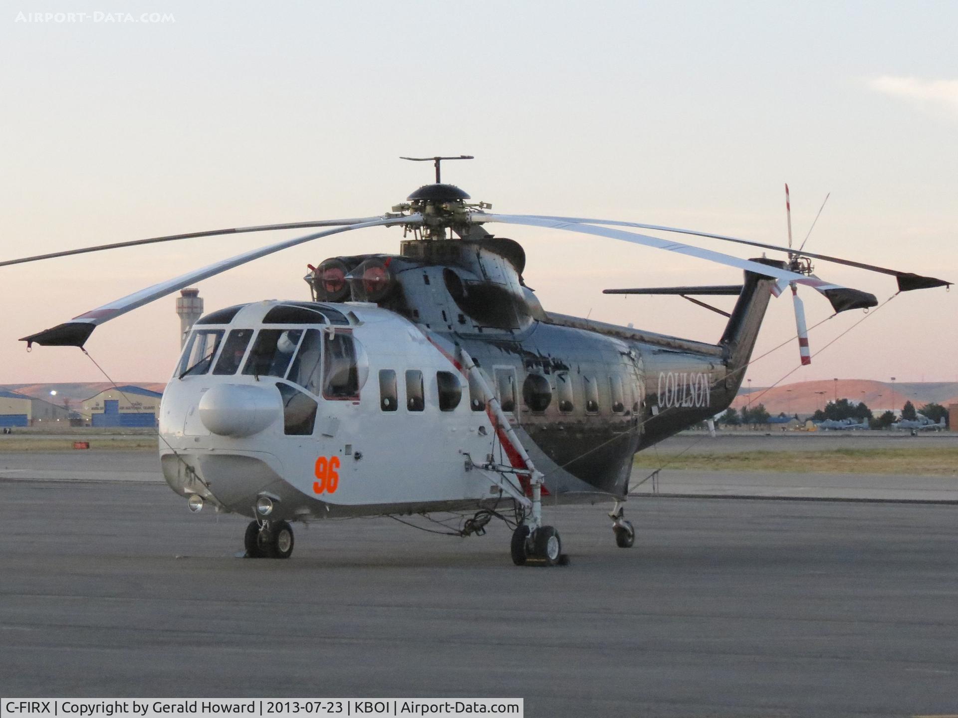 C-FIRX, 1964 Sikorsky S-61 N-3 C/N 61257, Early morning parked on GA ramp Sikorsky S-61N.