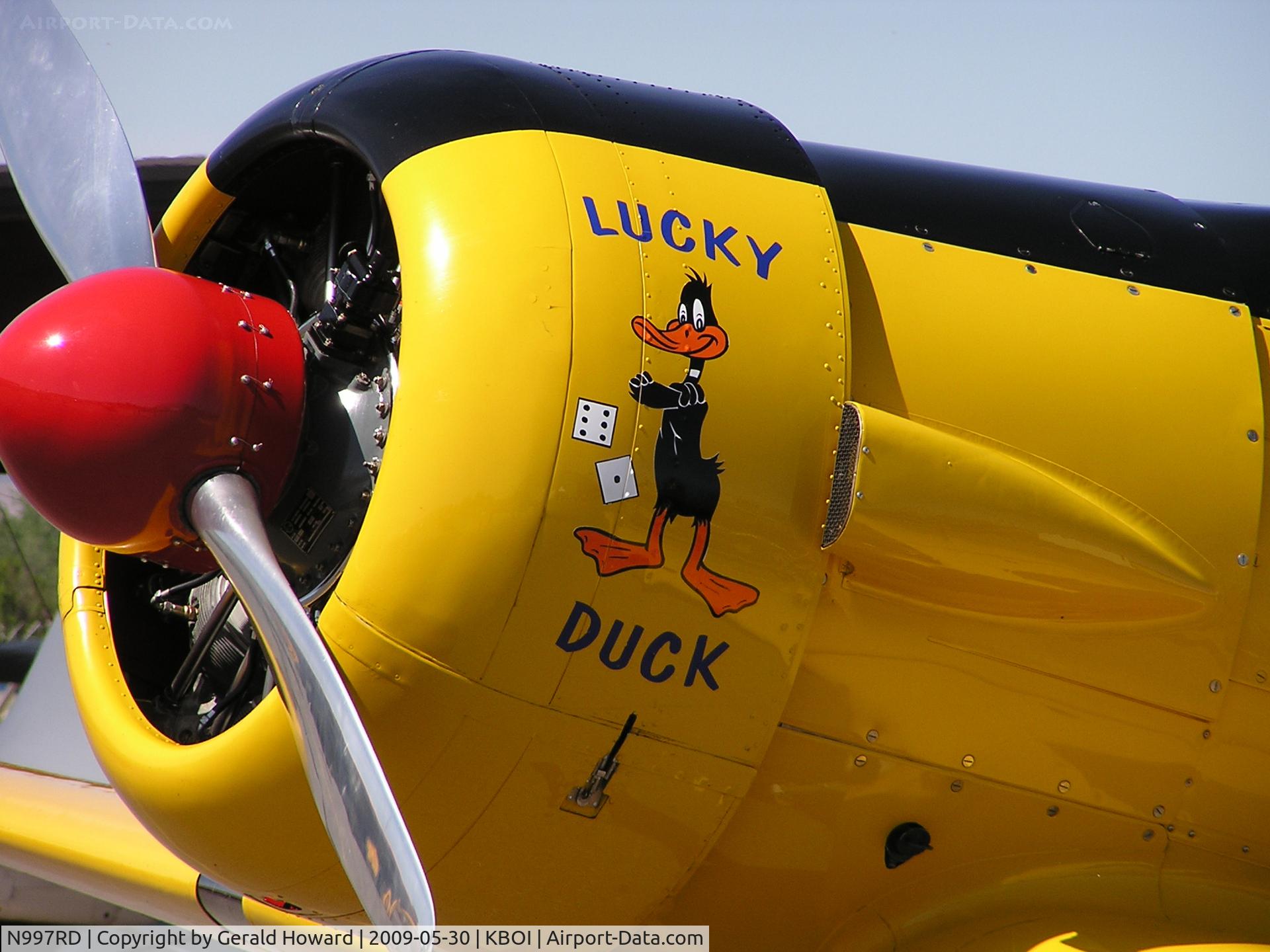 N997RD, 1952 Canadian Car & Foundry T-6 Harvard Mk.4 C/N CCF4-164, Parked on Nampa ramp.