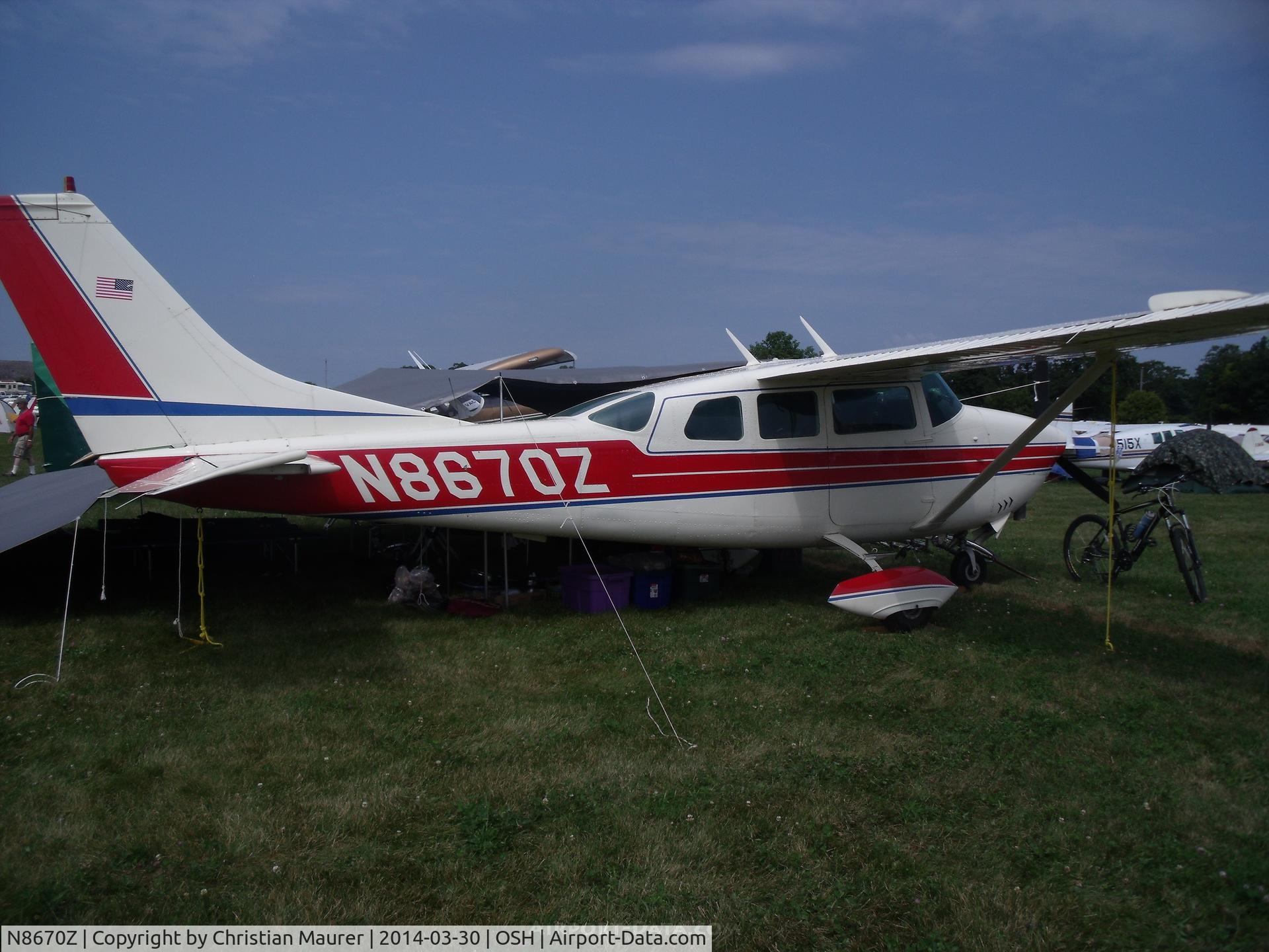 N8670Z, 1968 Cessna TP206C Turbo Super Skylane C/N P206-0470, Cessna 206C