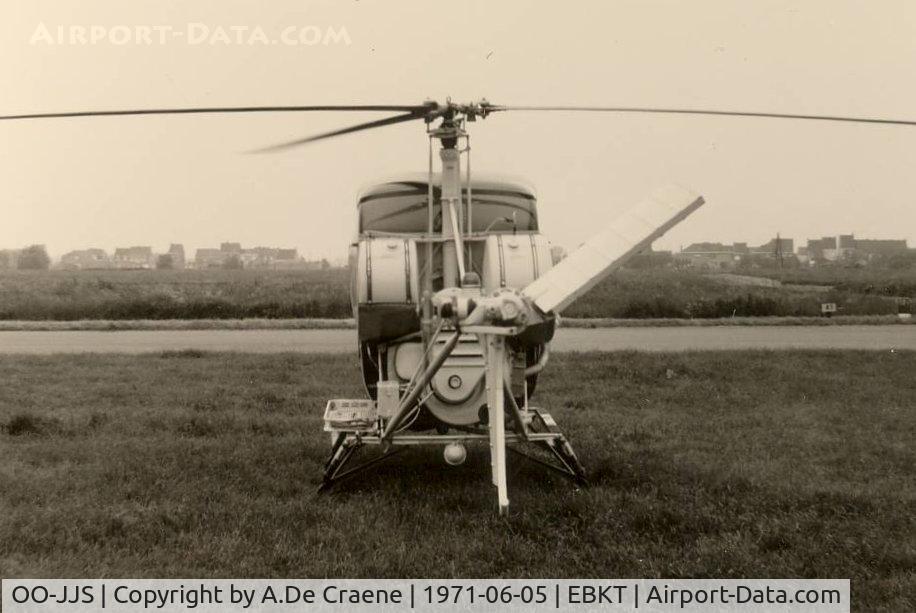 OO-JJS, 1970 Hughes 300C C/N 800036, At Wevelgem in 1971.