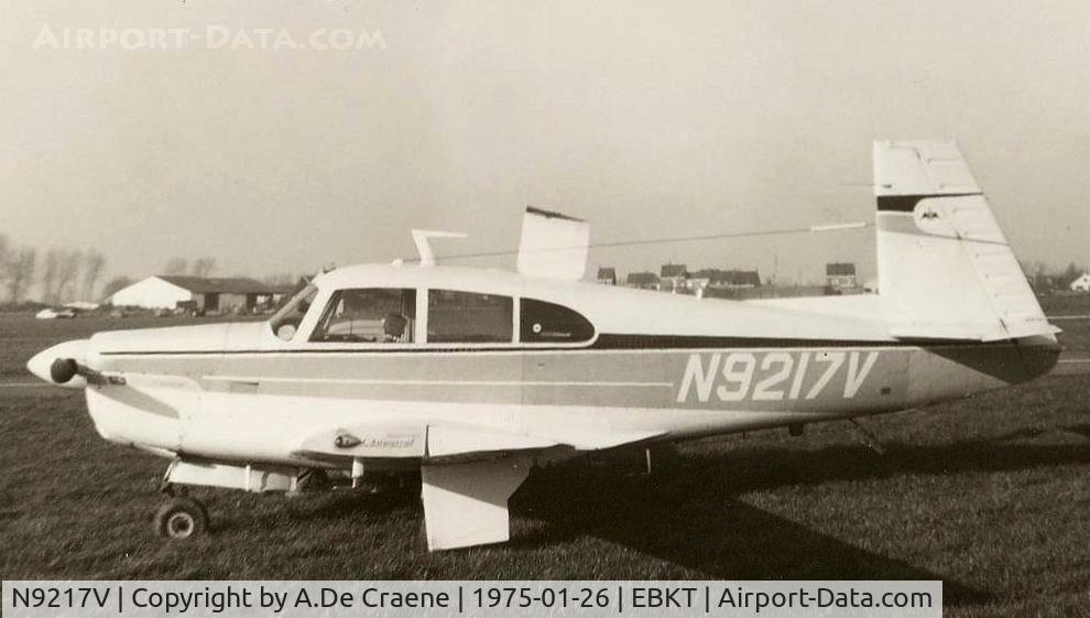 N9217V, Mooney M20E C/N 690046, Mooney Chapparral at Wevelgem.