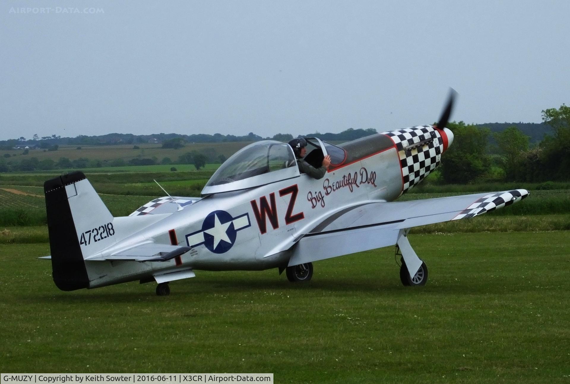 G-MUZY, 2008 Titan T-51 Mustang C/N LAA 355-14831, Visiting Northrepps