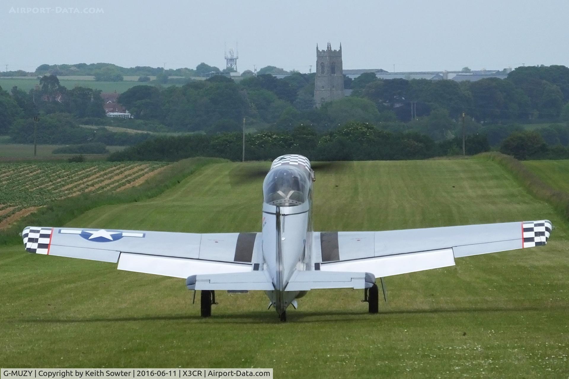 G-MUZY, 2008 Titan T-51 Mustang C/N LAA 355-14831, Visiting Northrepps