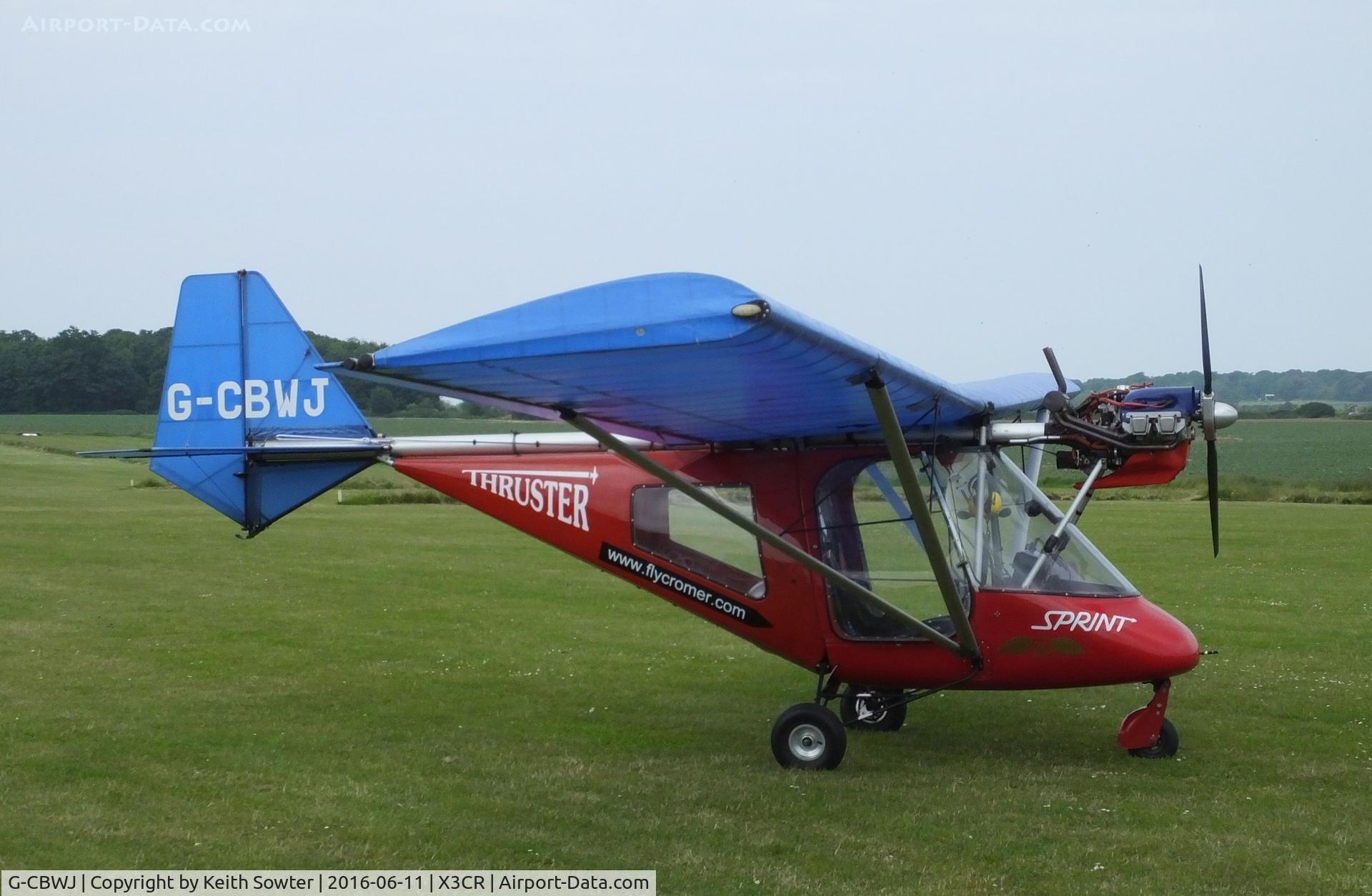 G-CBWJ, 2002 Thruster T600N 450 C/N 0092-T600N-069, Visiting Northrepps