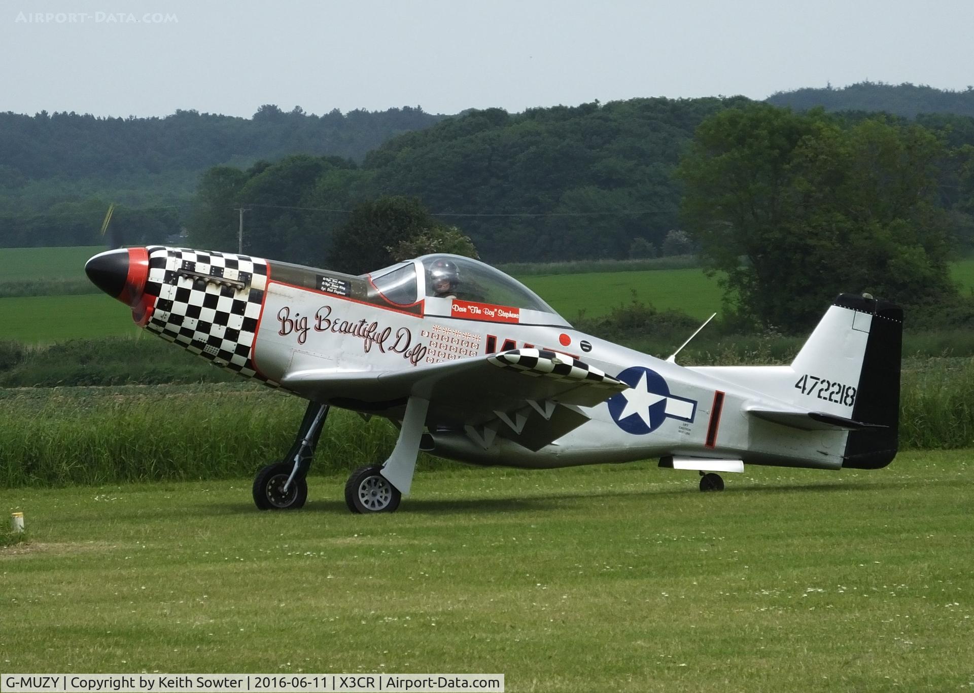 G-MUZY, 2008 Titan T-51 Mustang C/N LAA 355-14831, Visiting Northrepps