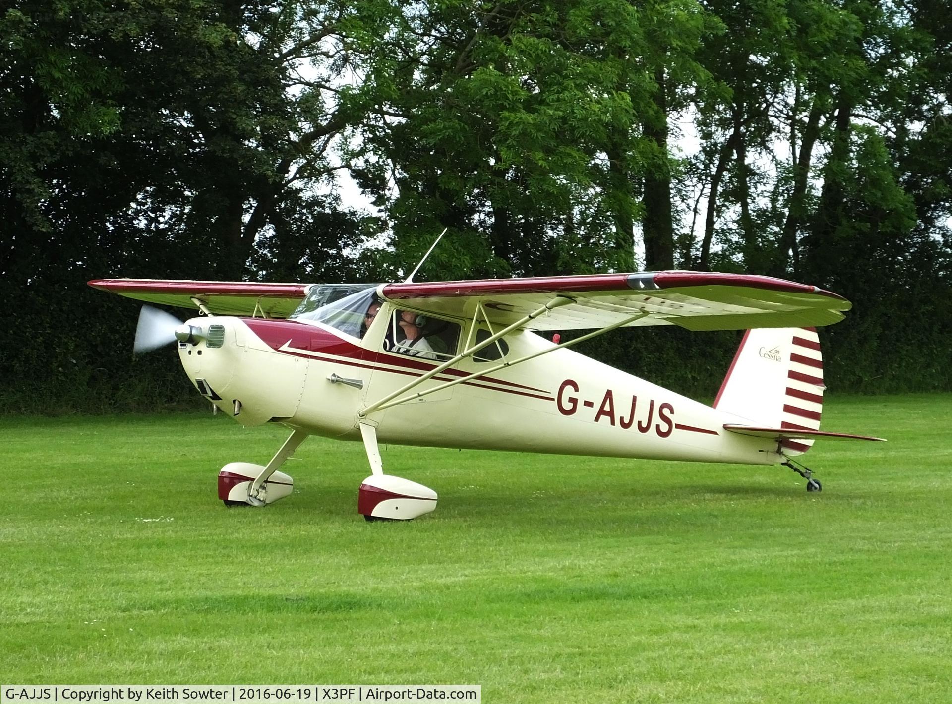 G-AJJS, 1947 Cessna 120 C/N 13047, Priory Farm Fathers Day Flyin