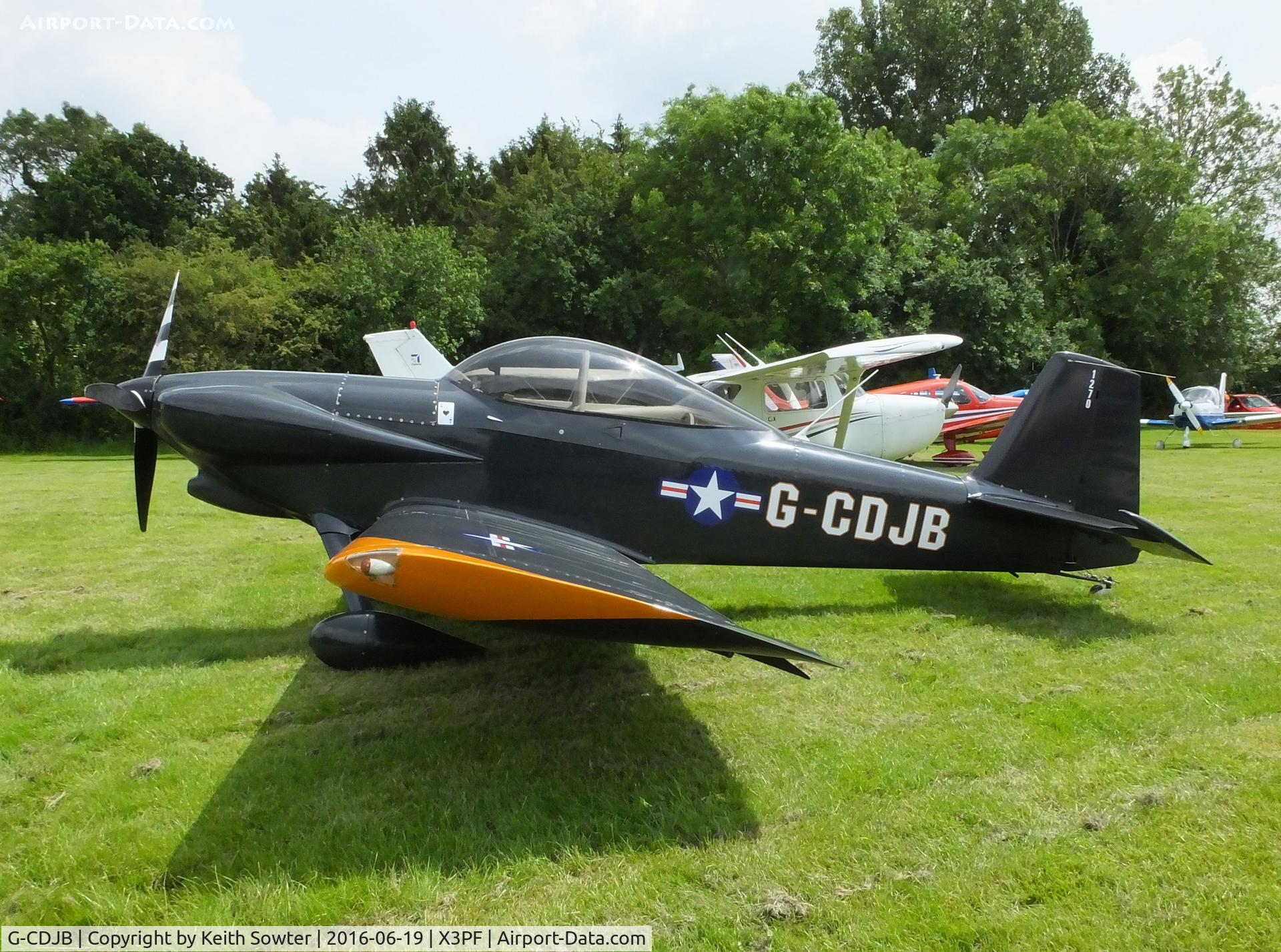 G-CDJB, 1987 Vans RV-4 C/N 1270, Priory Farm Fathers Day Flyin