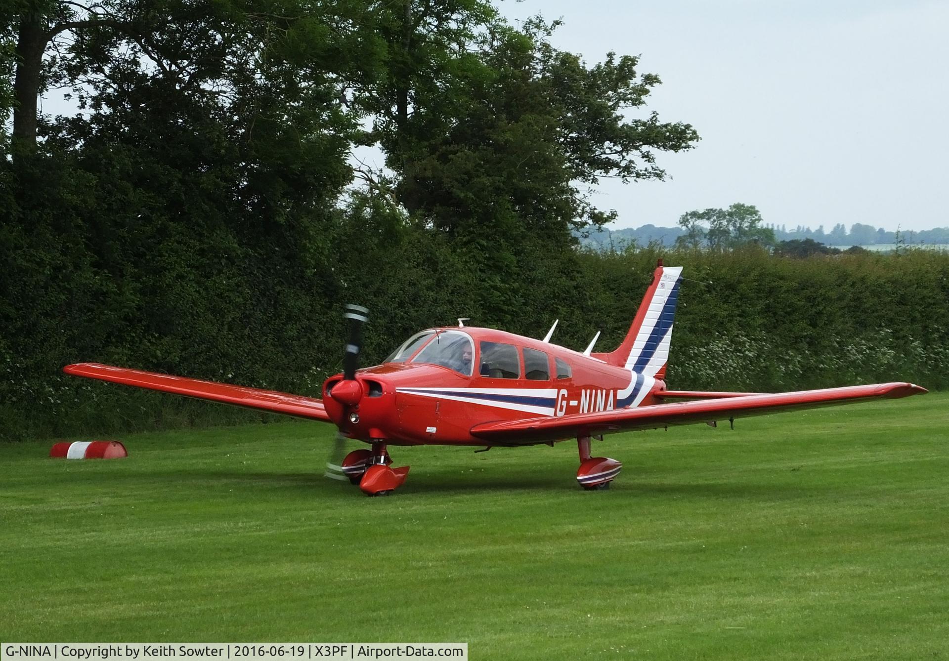 G-NINA, 1977 Piper PA-28-161 Cherokee Warrior II C/N 28-7716162, Priory Farm Fathers Day Flyin