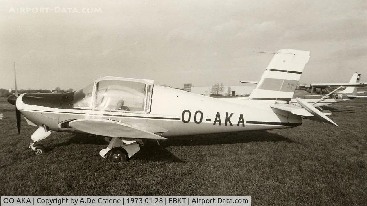 OO-AKA, Morane-Saulnier MS-885 Super Rallye C/N 145, Wevelgem 1973.