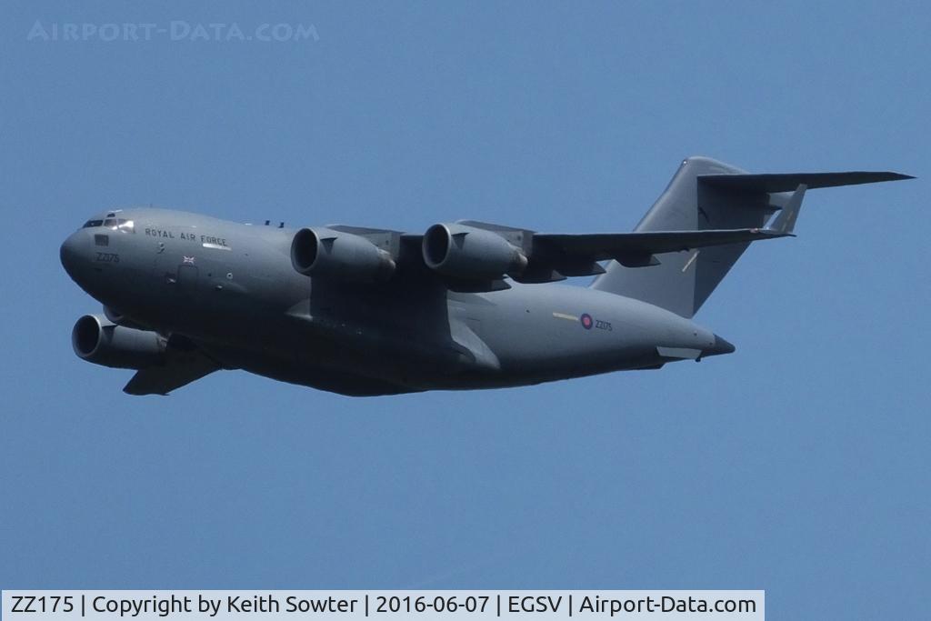 ZZ175, 2008 Boeing C-17A Globemaster III C/N F-185, Overflying as part of the Queens Flypast rehearsal