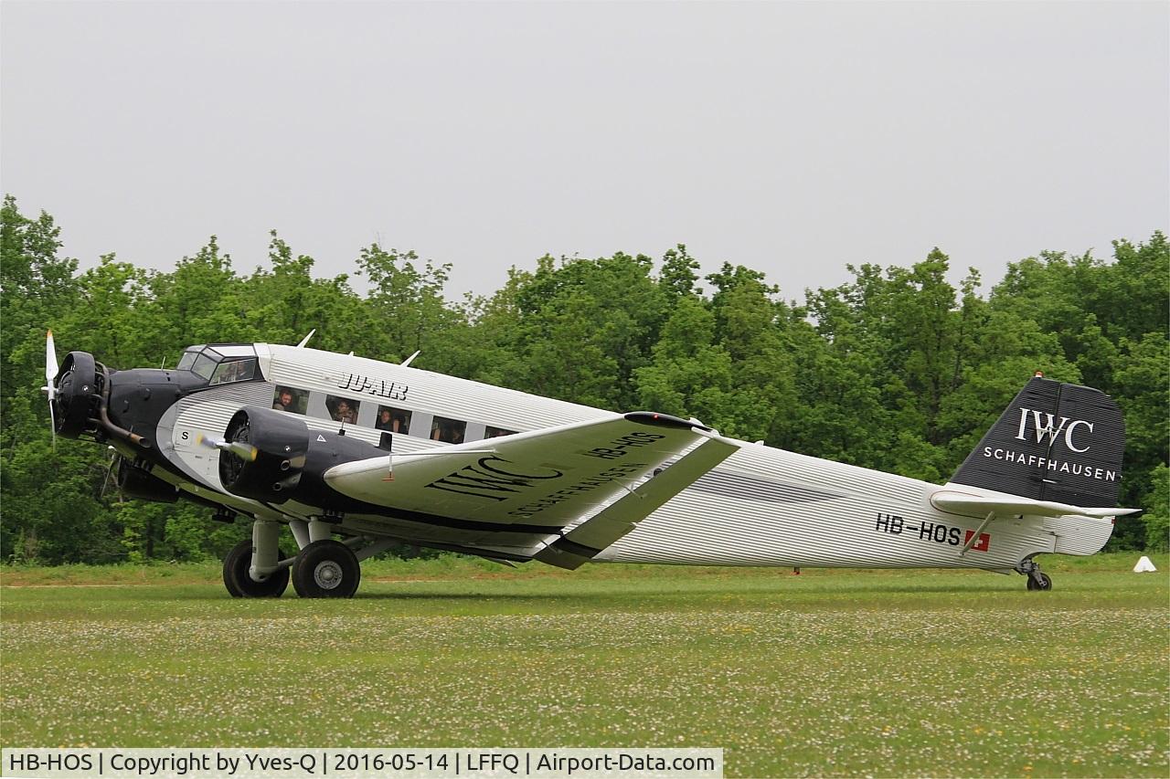 HB-HOS, 1939 Junkers Ju-52/3m g4e C/N 6580, Junkers Ju-52-3m g4e, Taxiing rwy 28, La Ferté-Alais airfield (LFFQ) Air show 2016
