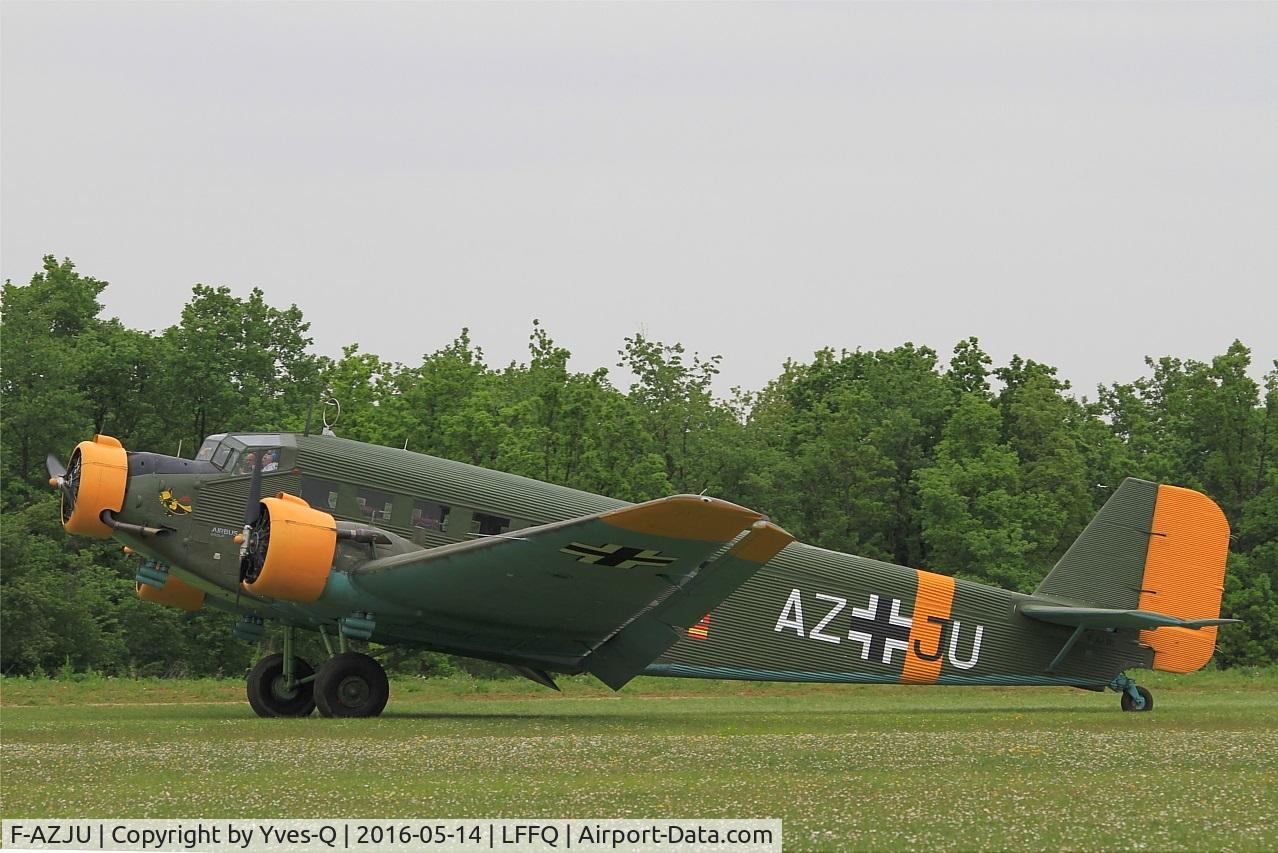 F-AZJU, 1952 Junkers (CASA) 352L (Ju-52) C/N 103, Junkers (CASA) 352L (Ju-52), Taxiing, La Ferté-Alais airfield (LFFQ) Air show 2016