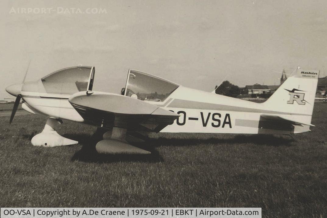 OO-VSA, 1975 Robin HR-200-100 Club C/N 63, Wevelgem 1975.