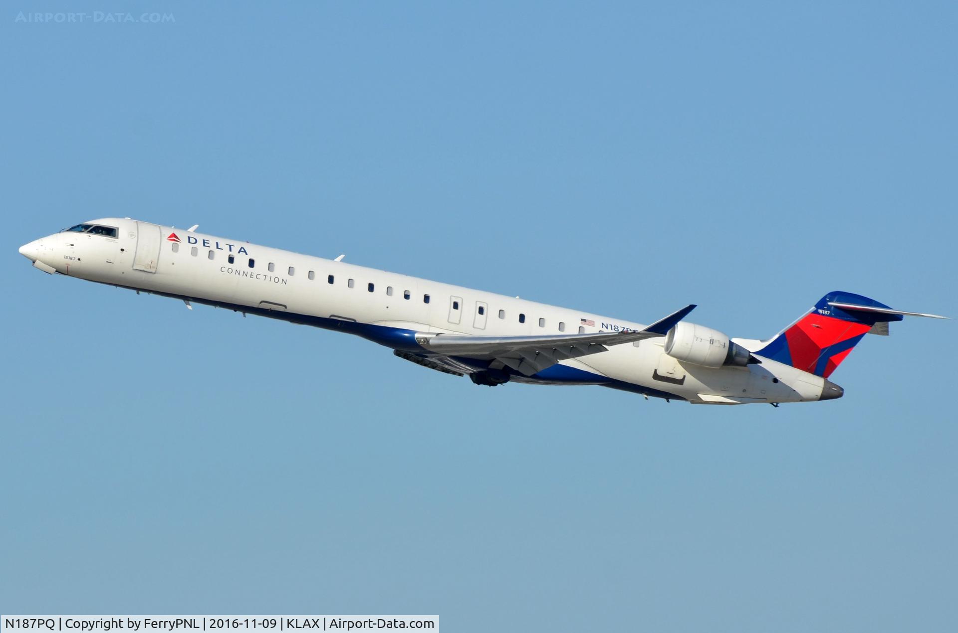 N187PQ, 2008 Bombardier CRJ-900ER (CL-600-2D24) C/N 15187, Skywest operates this CL900 for Delta Connection.