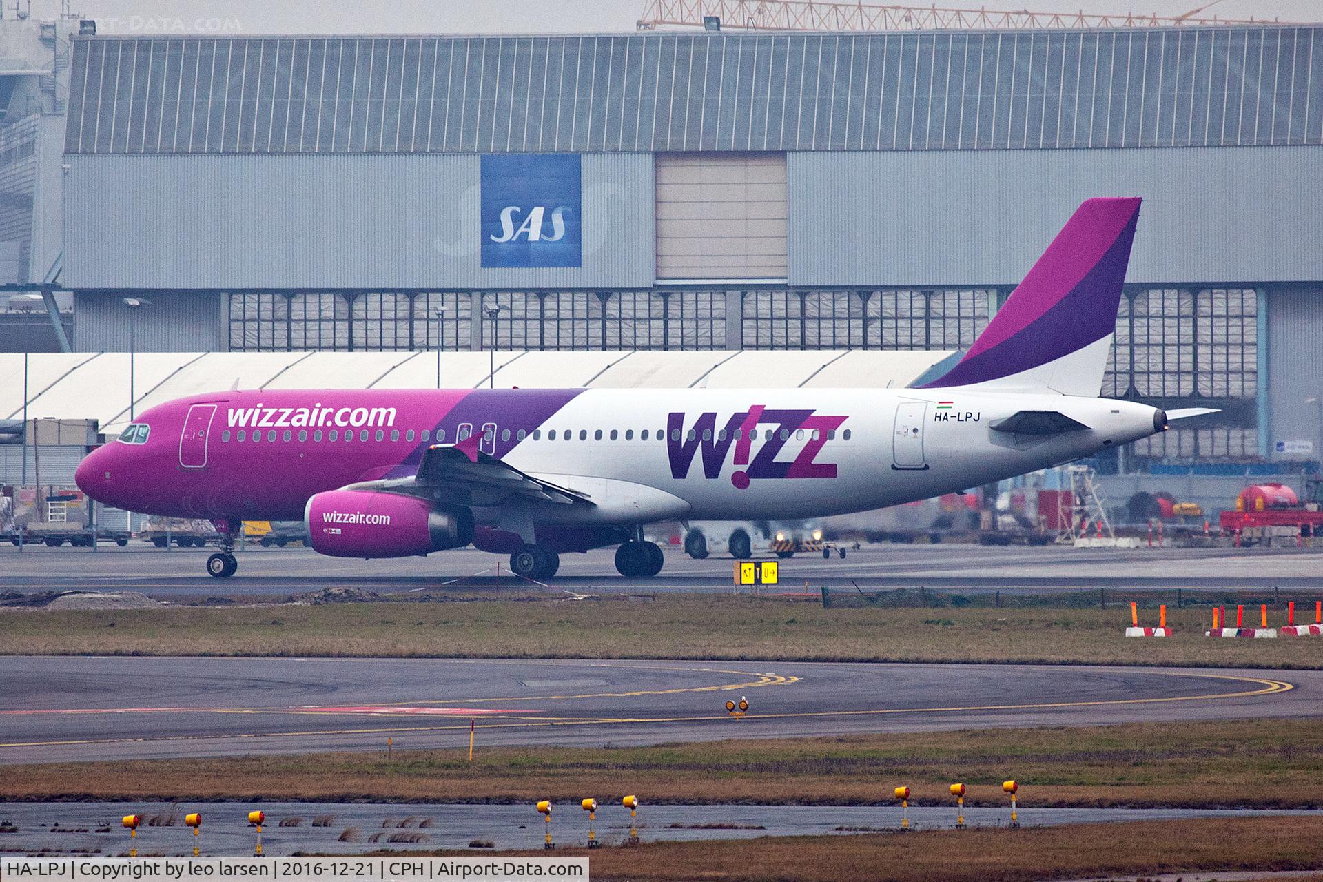 HA-LPJ, 2007 Airbus A320-232 C/N 3127, Copenhagen 21.12.16