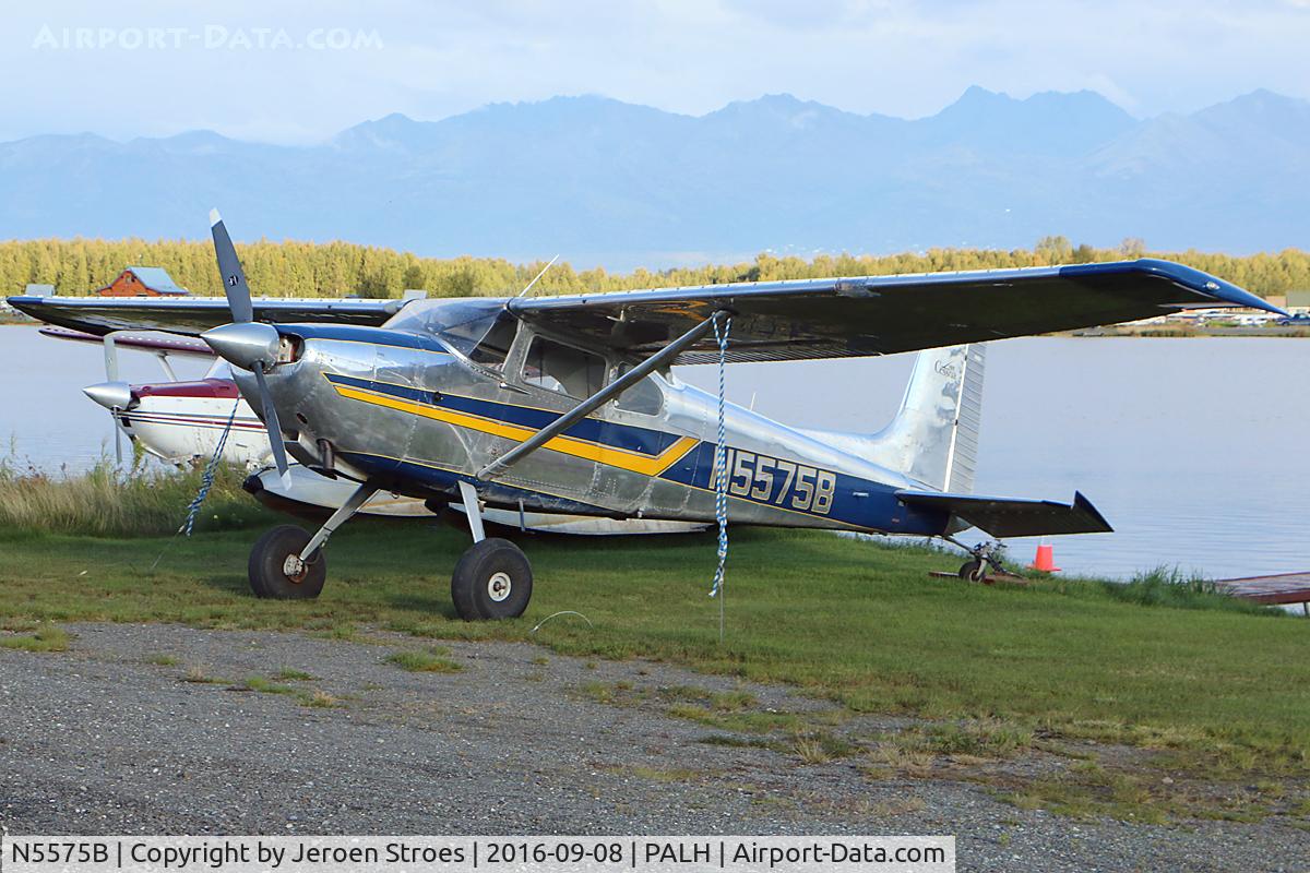 N5575B, 1956 Cessna 182 Skylane C/N 33575, lake hood