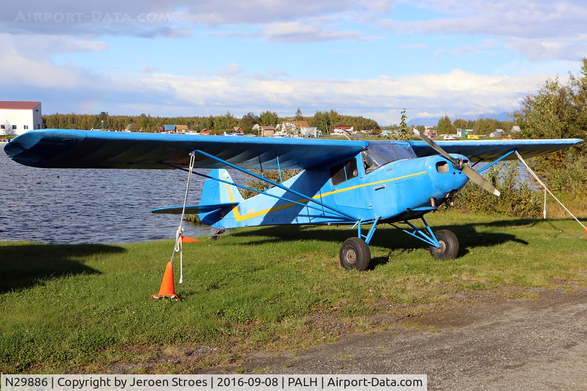 N29886, 1941 Taylorcraft BL-65 (L-2F) C/N 2737, lake hood