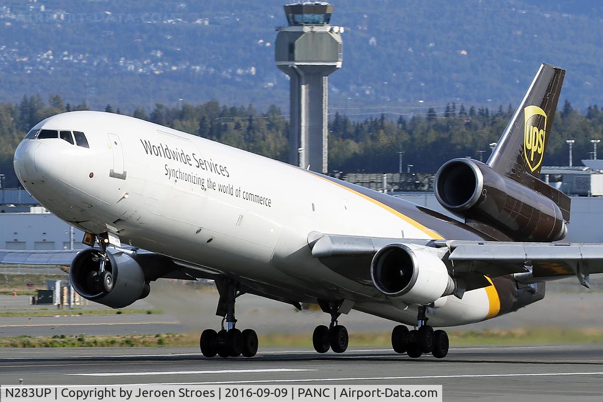 N283UP, 1991 McDonnell Douglas MD-11F C/N 48484, Anchorage
