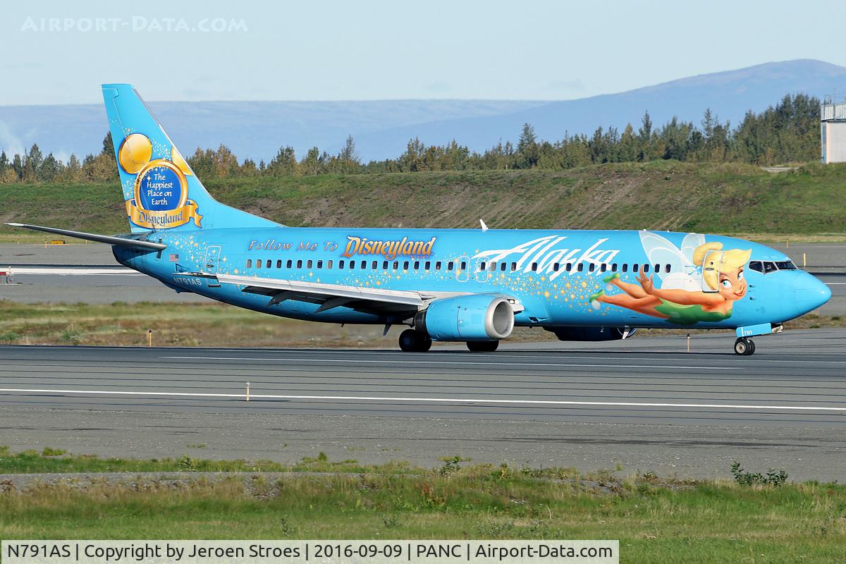 N791AS, 1997 Boeing 737-490 C/N 28886, Anchorage