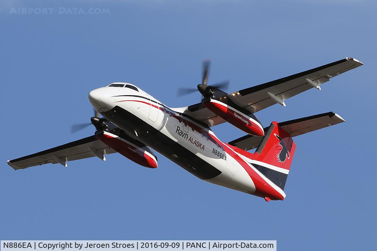 N886EA, 1990 De Havilland Canada DHC-8-102 Dash 8 C/N 215, Anchorage