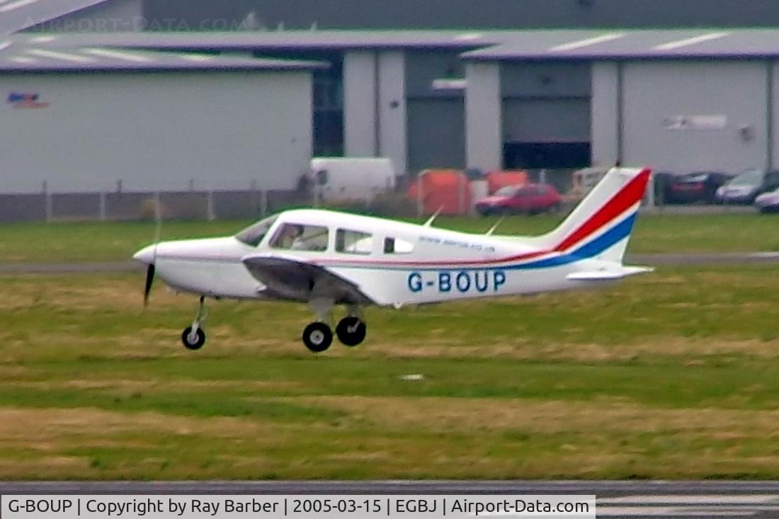 G-BOUP, 1988 Piper PA-28-161 Warrior II C/N 2816059, Piper PA-28-161 Warrior II [2816059] Staverton~G 15/03/2005