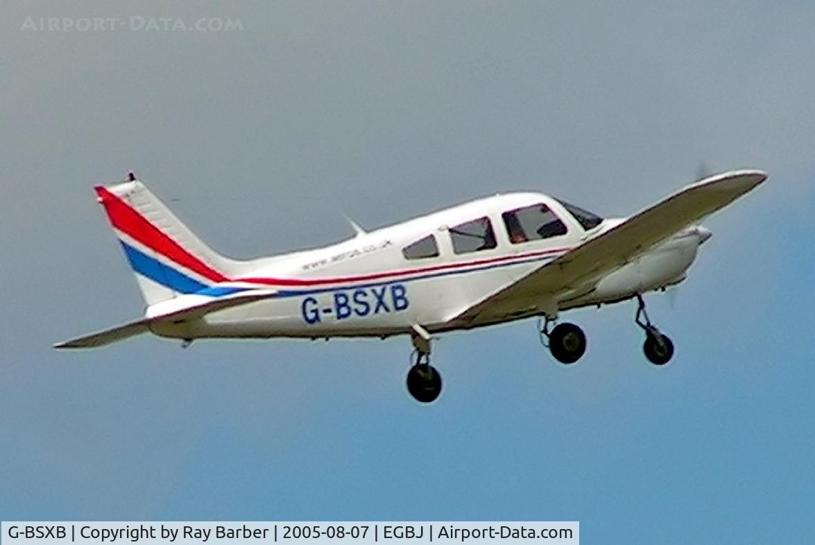 G-BSXB, 1984 Piper PA-28-161 Cherokee Warrior II C/N 28-8416125, Piper PA-28-161 Warrior II [28-8416125] Staverton~G 07/08/2005