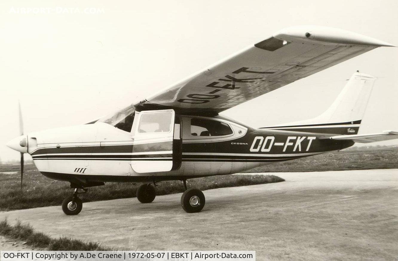 OO-FKT, 1970 Cessna 210K Centurion C/N 210K-59257, Wevelgem 1972.