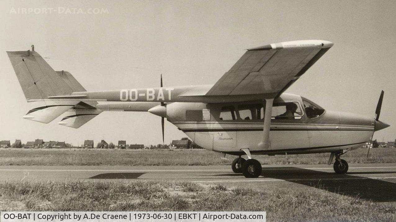OO-BAT, Cessna 337 Super Skymaster C/N 337-0050, OO-BAT of Battours at Wevelgem.