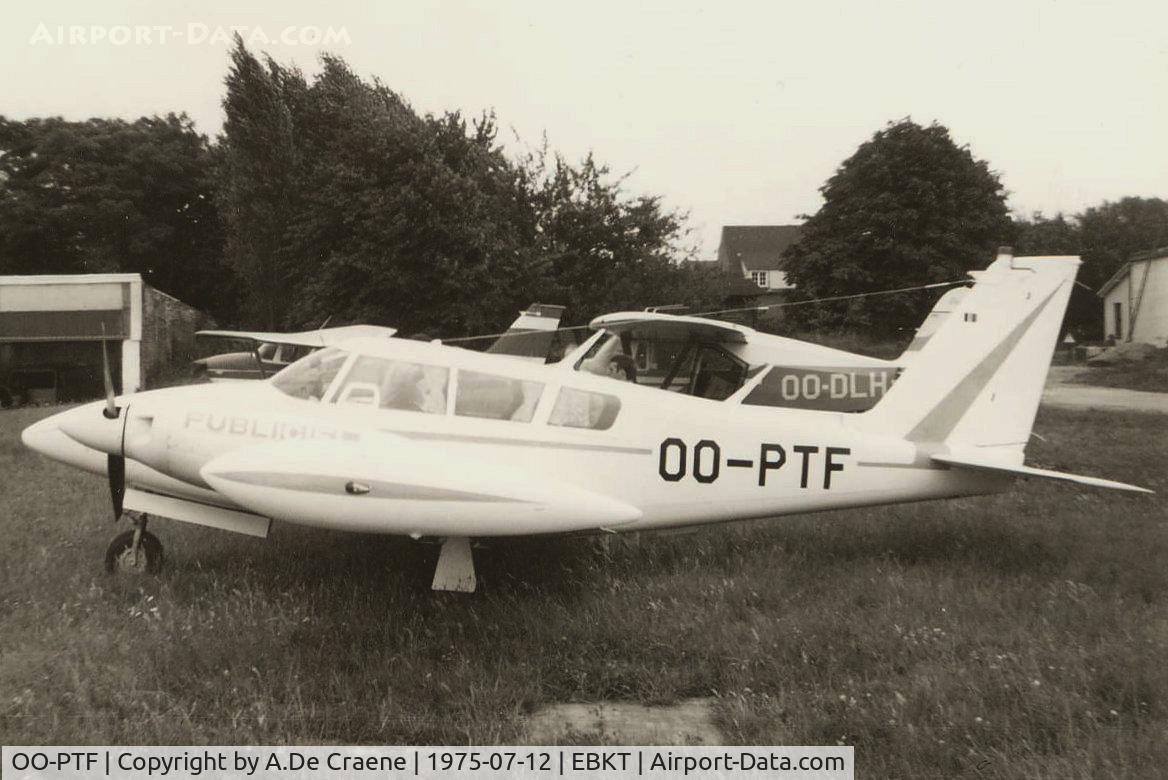 OO-PTF, 1967 Piper PA-30-160B B Twin Comanche C/N 30-1586, Twin Comanche B of Publiciel at Wevelgem.