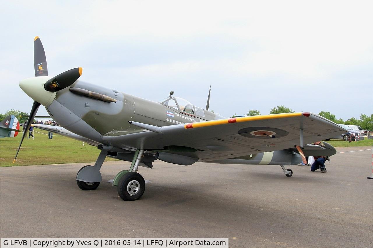 G-LFVB, 1942 Supermarine 349 Spitfire LF.Vb C/N CBAF.2403, Supermarine Spitfire MK-Vb, Static display, La Ferté-Alais (LFFQ) air show 2016