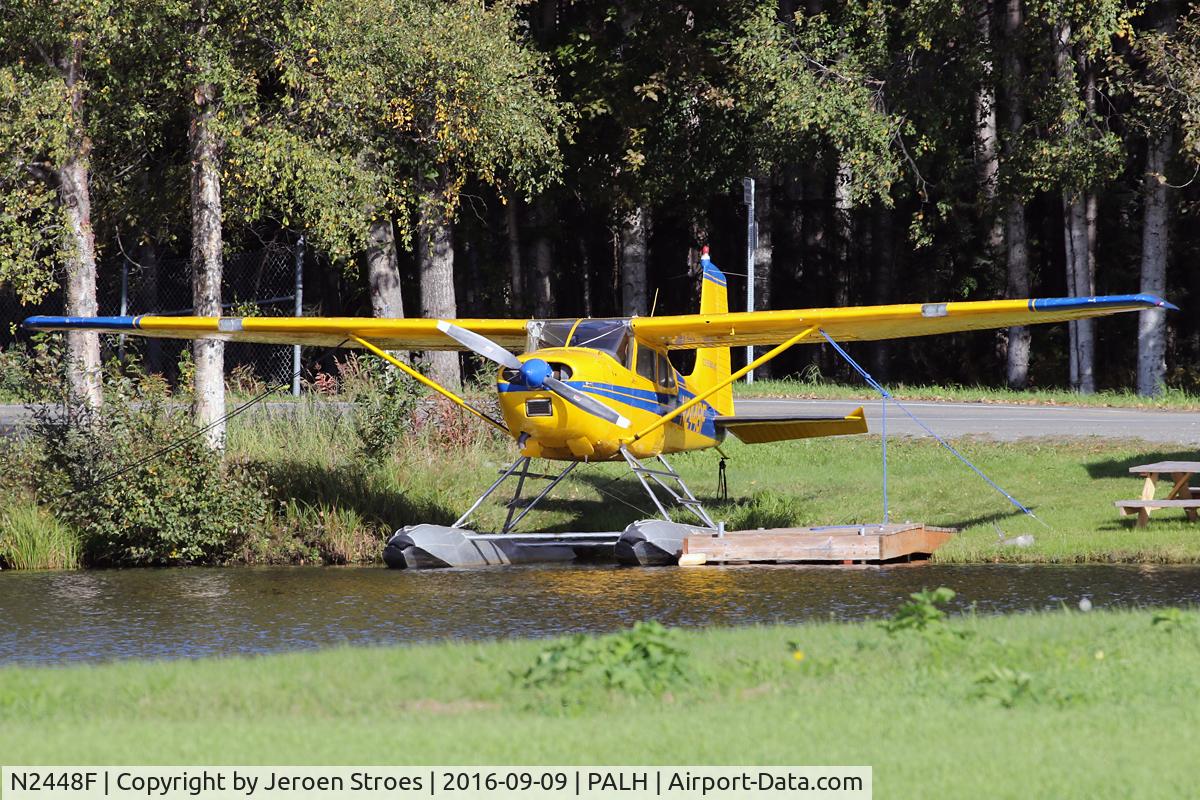 N2448F, 1965 Cessna 180H Skywagon C/N 18051648, Lake Hood