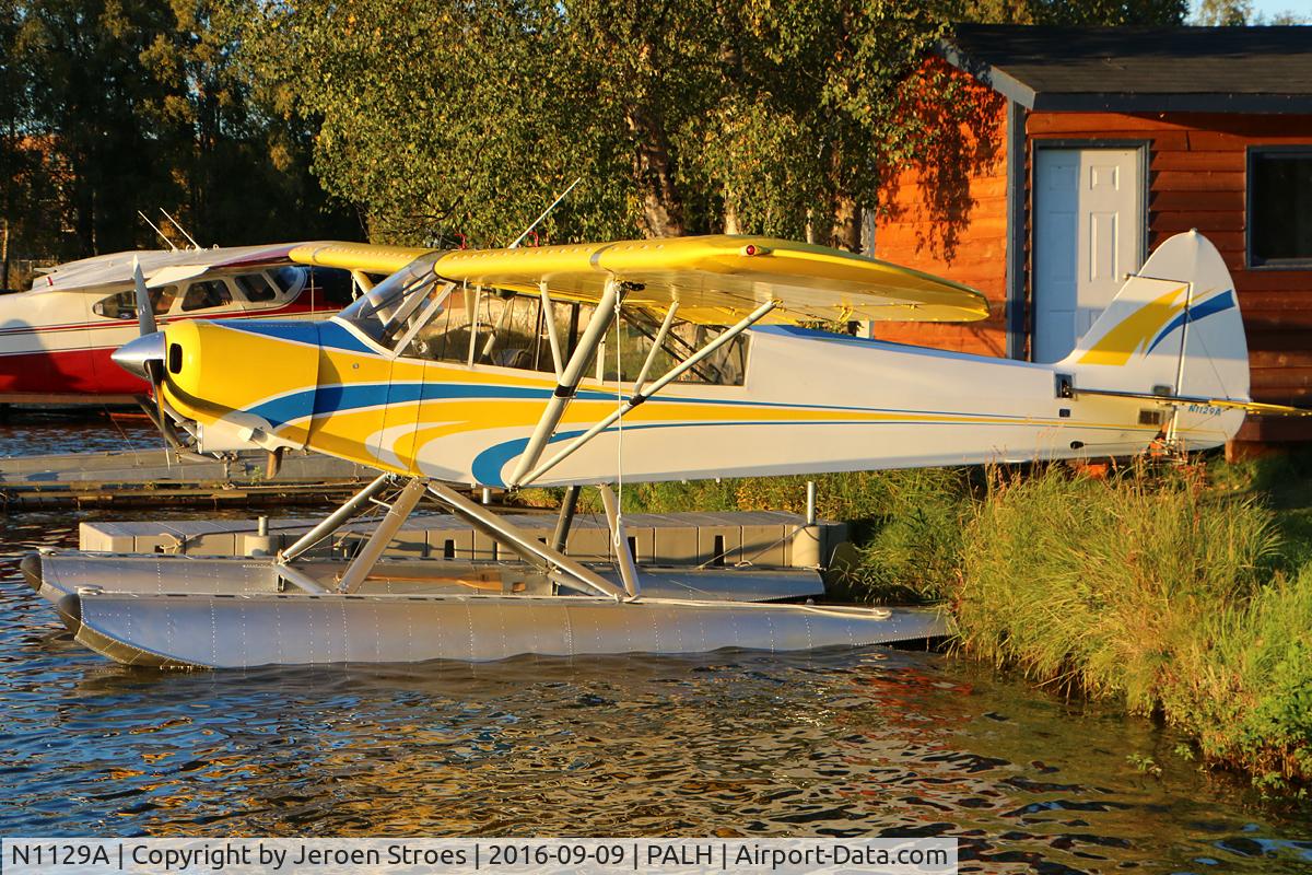 N1129A, 1951 Piper PA-18-125 Super Cub C/N 18-722, Lake Hood