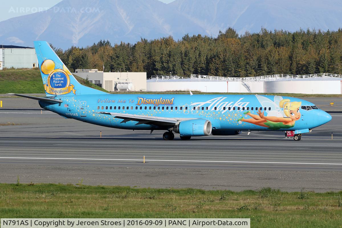 N791AS, 1997 Boeing 737-490 C/N 28886, Anchorage