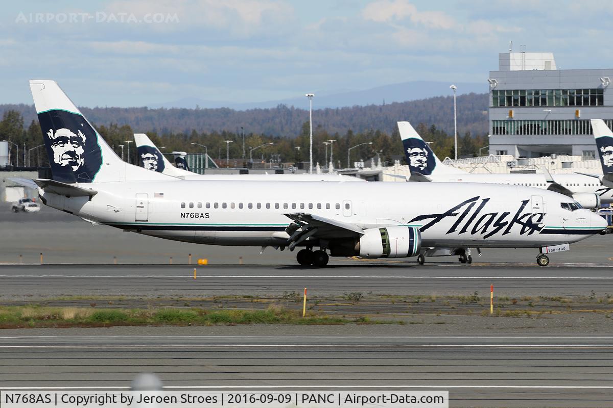 N768AS, 1992 Boeing 737-490 C/N 27082, Anchorage