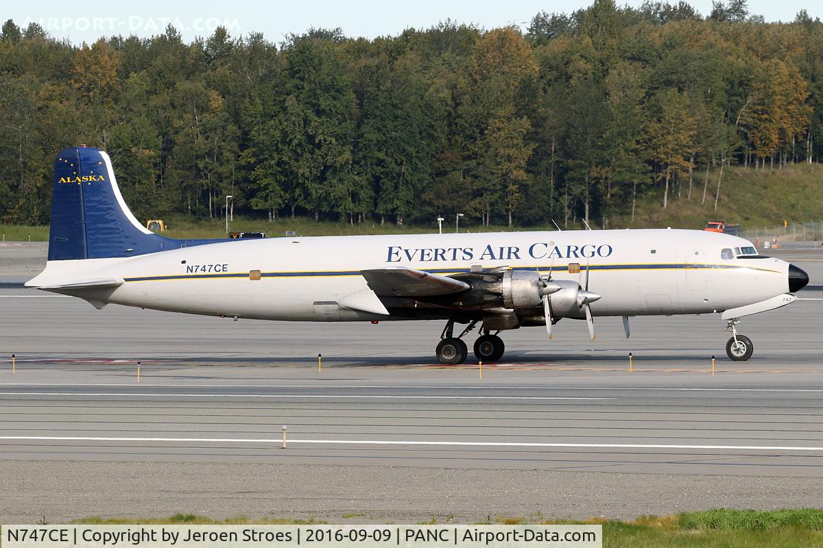 N747CE, 1955 Douglas C-118A Liftmaster (DC-6A) C/N 44661, Anchorage