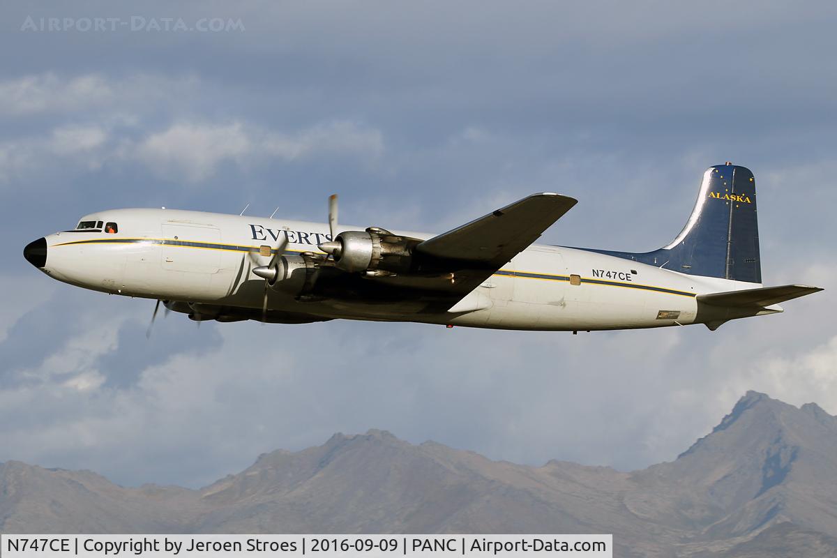 N747CE, 1955 Douglas C-118A Liftmaster (DC-6A) C/N 44661, Anchorage
