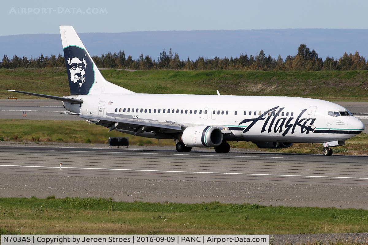 N703AS, 1998 Boeing 737-490 C/N 28893, Anchorage