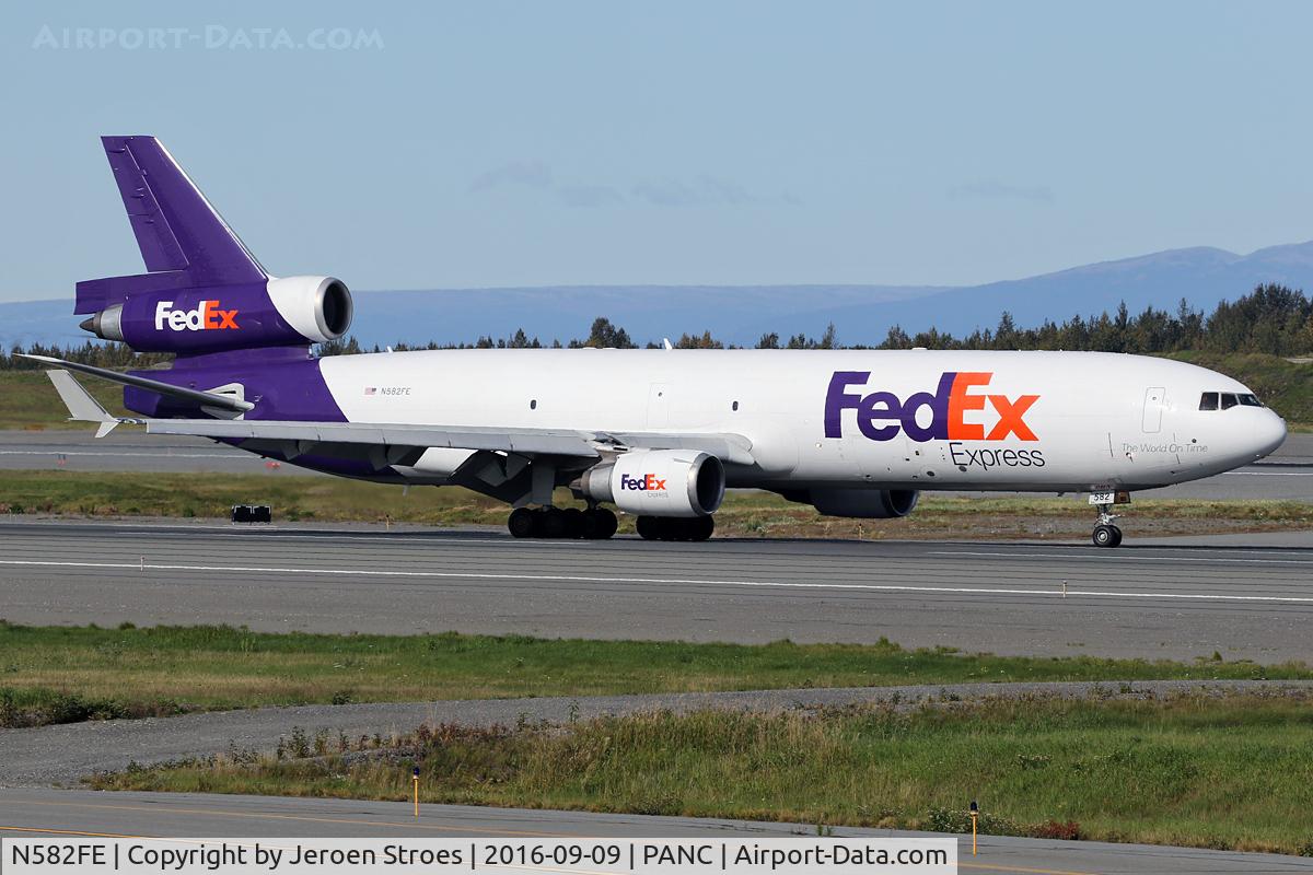 N582FE, 1991 McDonnell Douglas MD-11F C/N 48420, Anchorage