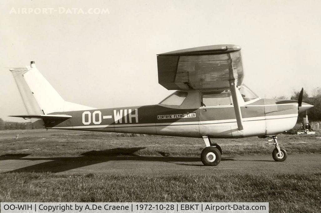 OO-WIH, 1965 Cessna 150F C/N 150-62054, OO-WIH of Kortrijk Flying Club at Wevelgem.