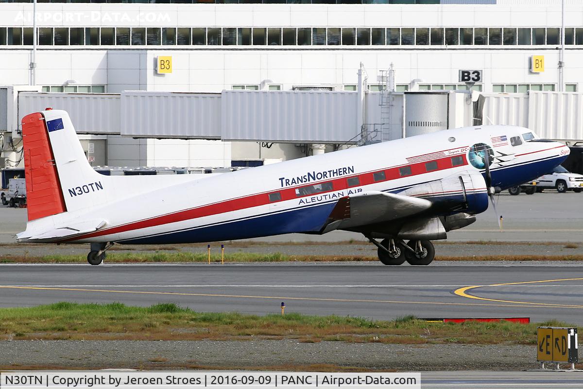 N30TN, 1940 Douglas Super DC-3S (Super DC-3) C/N 43159, Anchorage