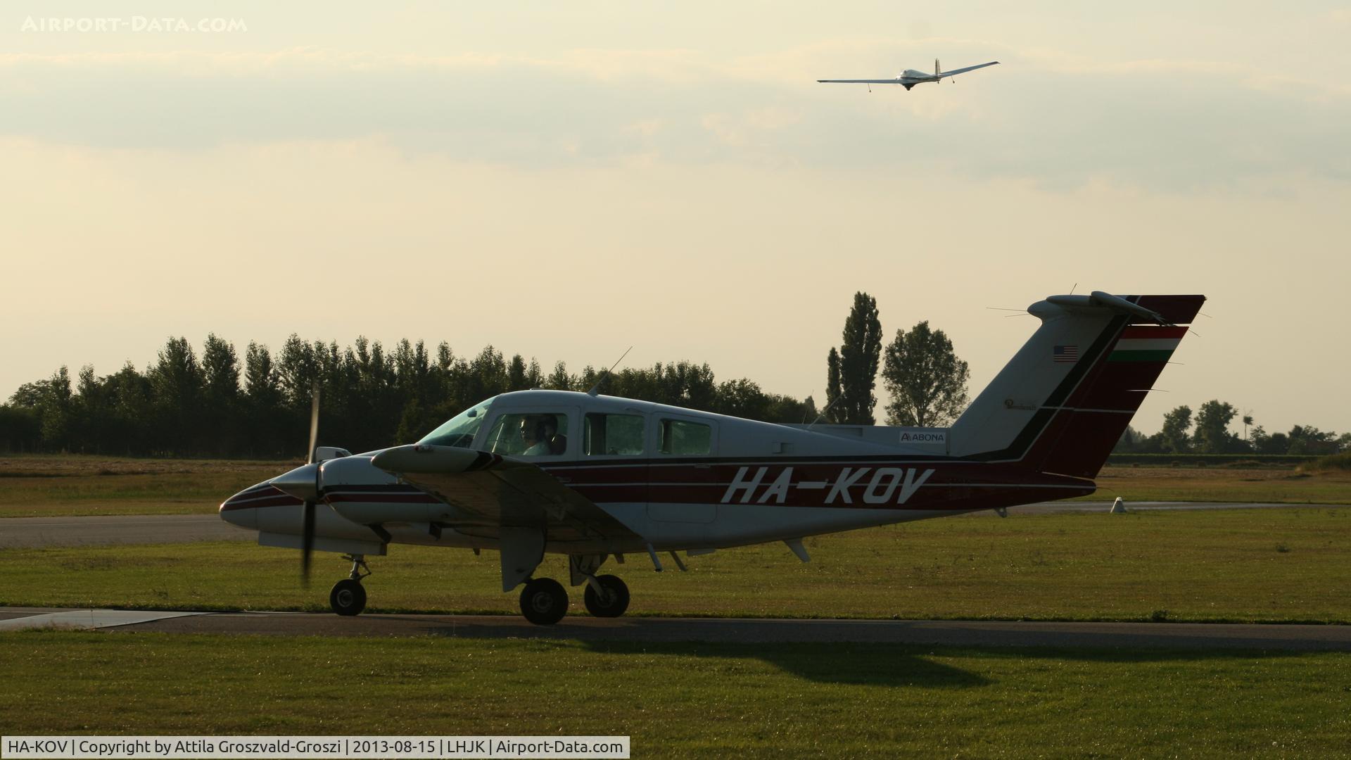 HA-KOV, 1980 Beech 76 Duchess C/N ME-277, Jakabszállás Airport, Hungary