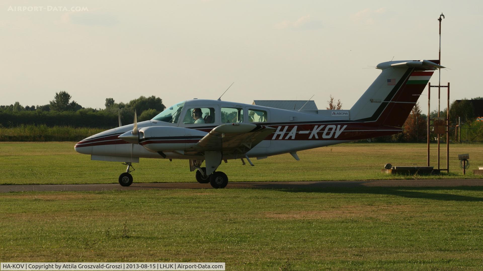 HA-KOV, 1980 Beech 76 Duchess C/N ME-277, Jakabszállás Airport, Hungary
