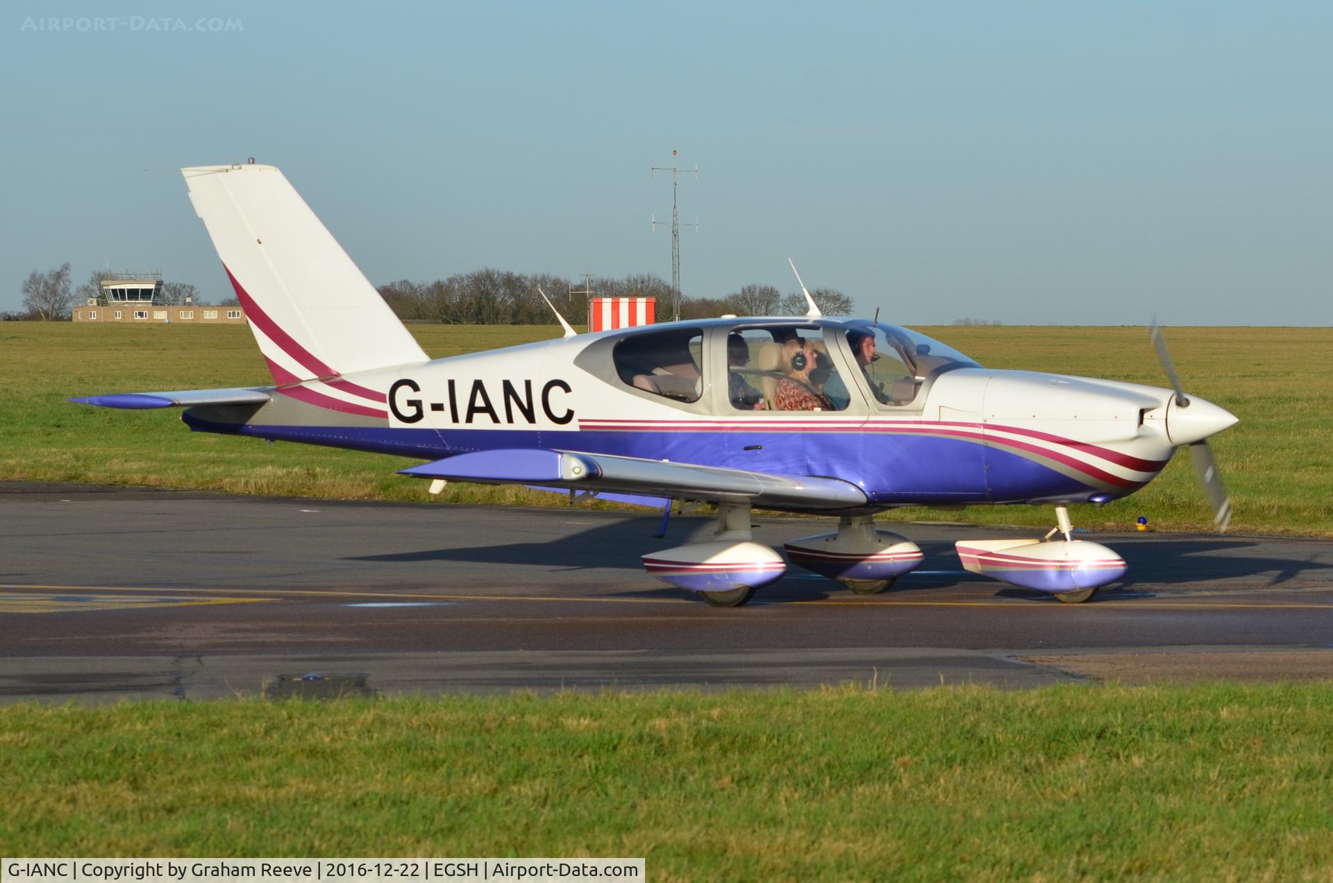G-IANC, 1980 Socata TB-10 Tobago C/N 150, Departing from Norwich.
