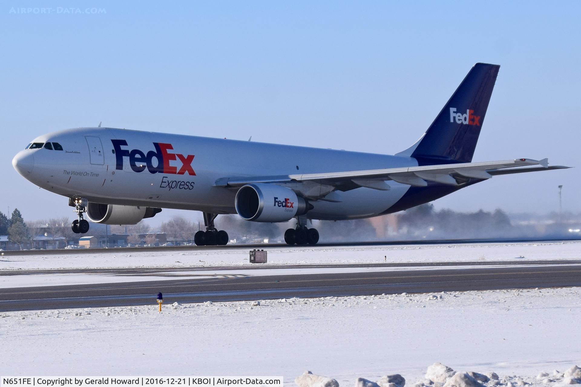 N651FE, 1994 Airbus A300F4-605R C/N 728, Takeoff roll.