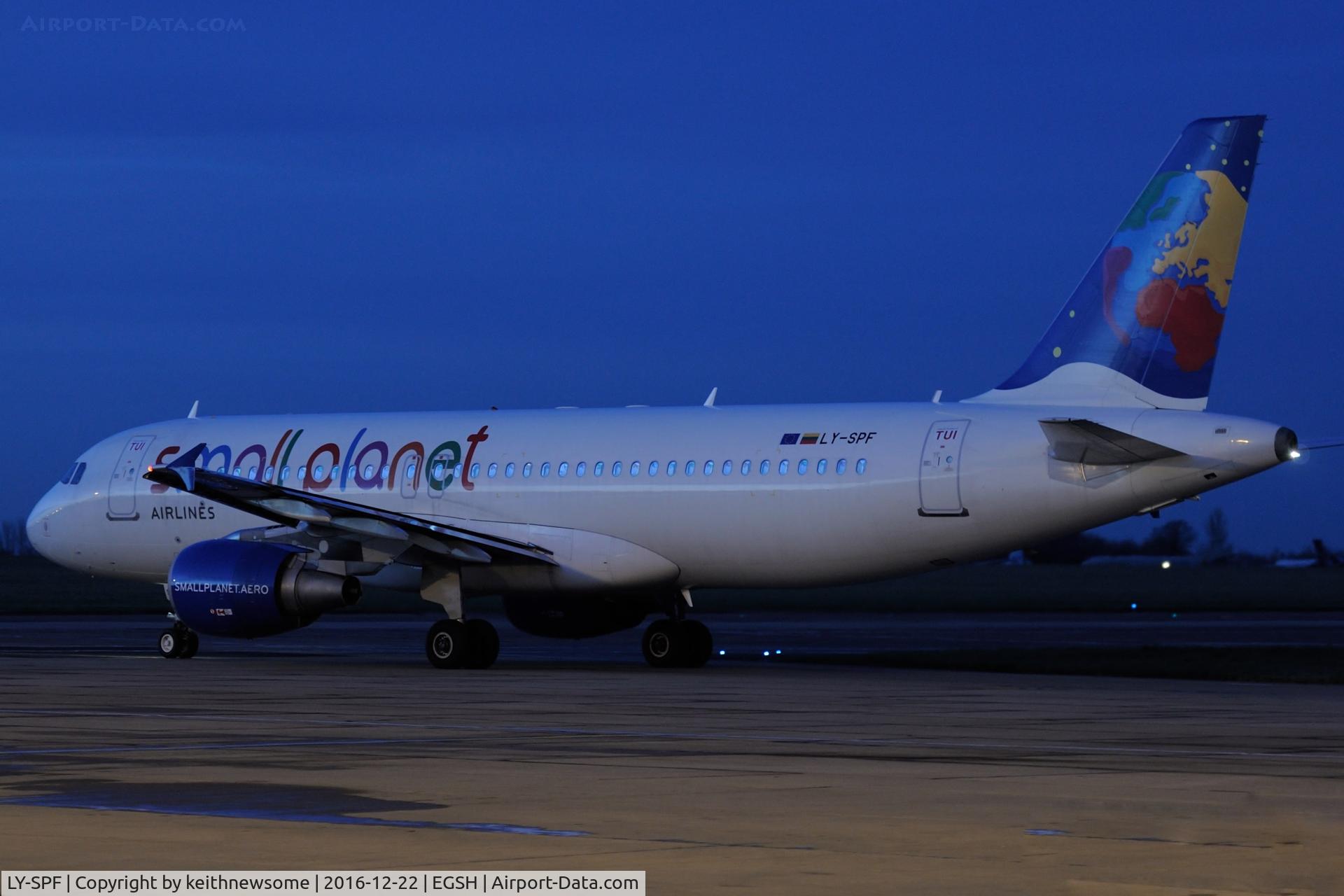 LY-SPF, 1999 Airbus A320-214 C/N 967, Evening Leaving.