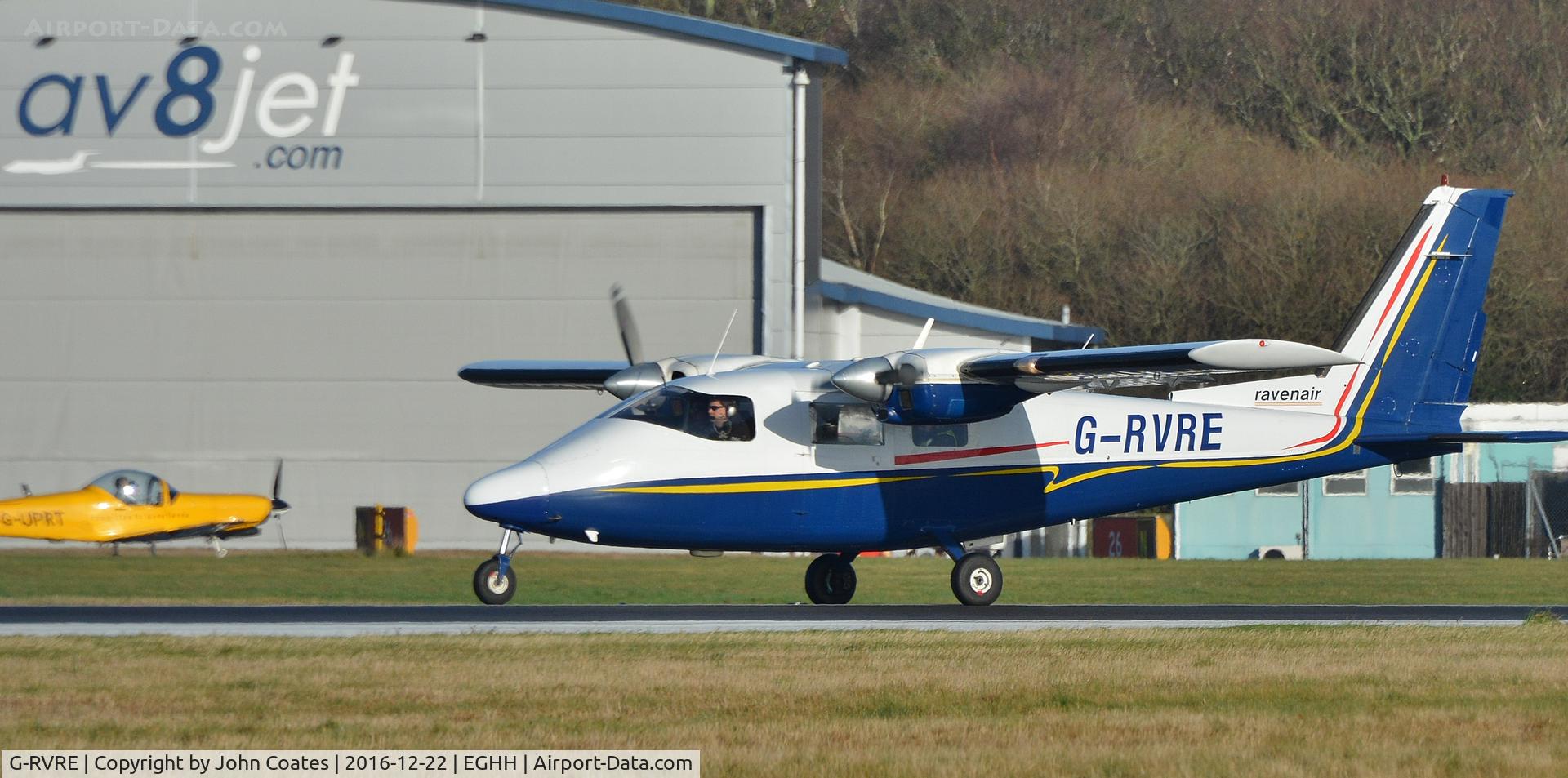 G-RVRE, 1975 Partenavia P-68B C/N 57, Setting off on another survey