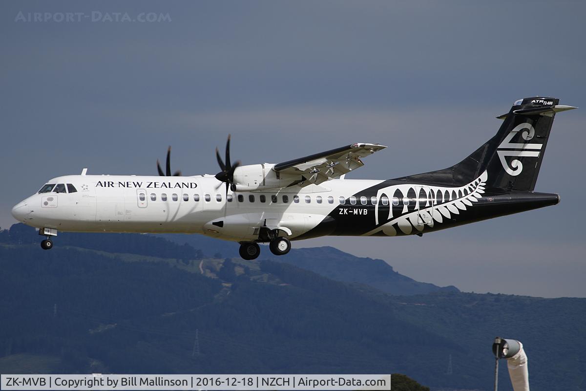 ZK-MVB, 2012 ATR 72-212A C/N 1065, NZ5380 from ZQN