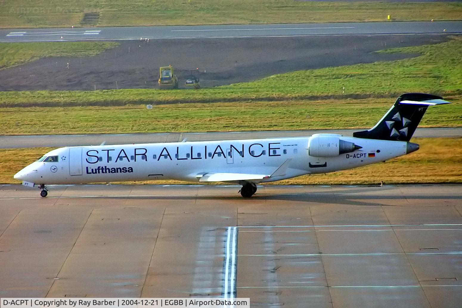 D-ACPT, 2003 Canadair CRJ-701ER (CL-600-2C10) Regional Jet C/N 10103, Canadair CRJ-700 [10103] (Lufthansa Regional) Birmingham Int'l~G 21/12/2004